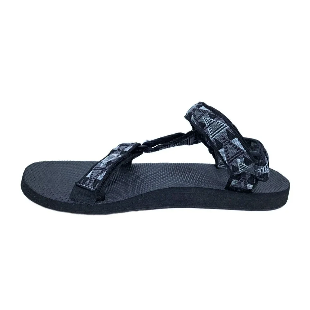 Teva Sandal Mens 11 Original Universal Black Gray Aztec Straps Outdoor Water